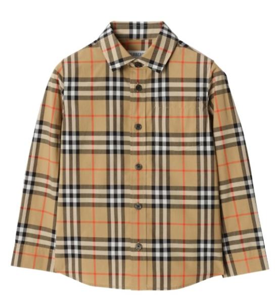 26SS [키즈] 버버리 셔츠 8117166 X SAND IP CHECK