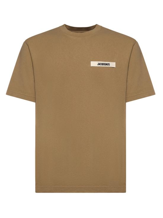 25FW 자크뮈스 그로그랭 로고 티셔츠 TSM00133AJ00226 180 DARK BROWN