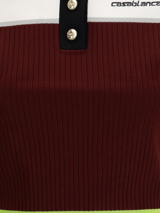 26SS 카사블랑카 반팔 티셔츠 WSP26KW123301 BURGUNDY - CASABLANCA