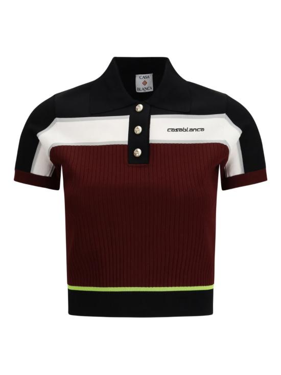 26SS 카사블랑카 반팔 티셔츠 WSP26KW123301 BURGUNDY