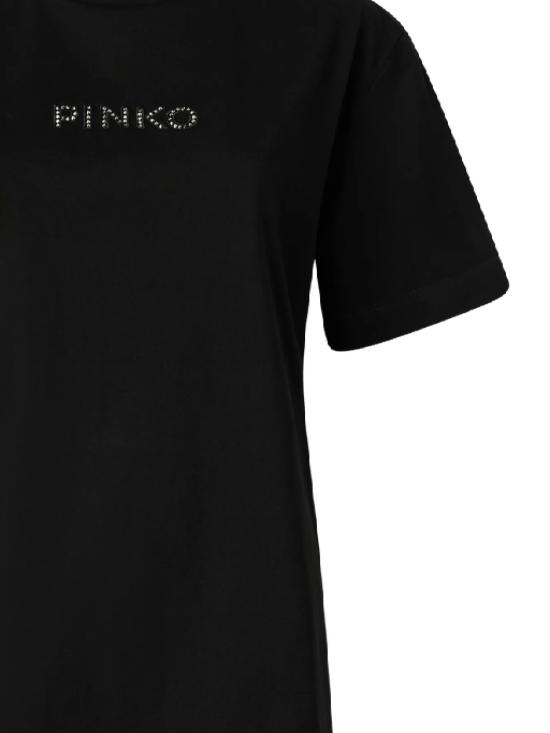 26SS 핑코 반팔 티셔츠 105526 A33SZ99 Nero limousine - PINKO
