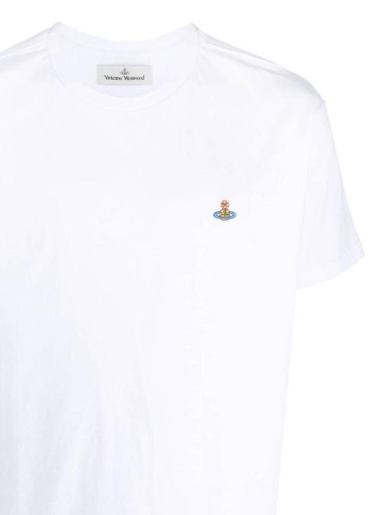 26SS 비비안웨스트우드 반팔 티셔츠 3G010013 J001MA401 White - VIVIENNE WESTWOOD