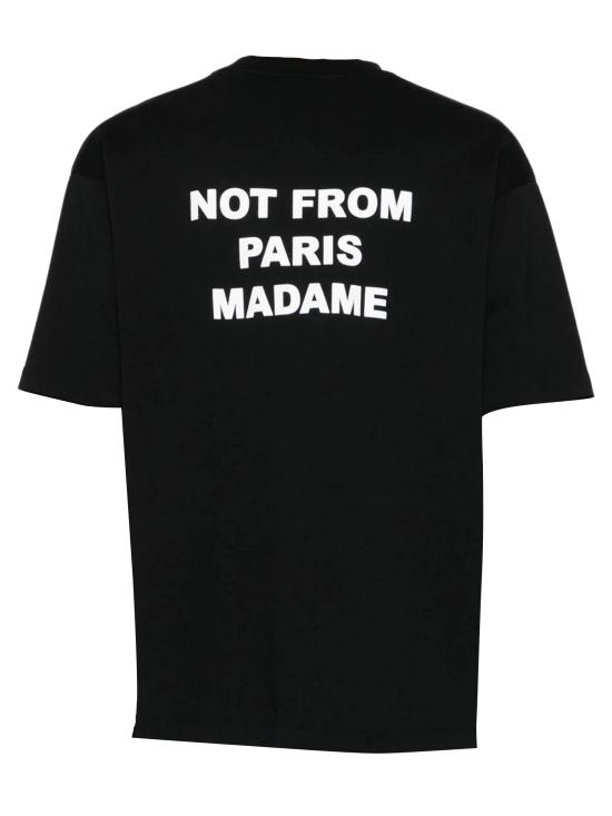 26SS 드롤드무슈 반팔 티셔츠 PERMTS203CO002 BL Black - DROLE DE MONSIEUR