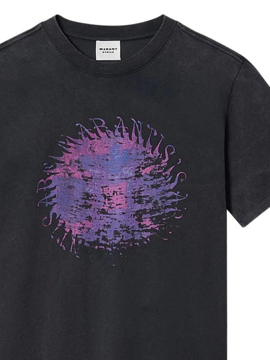 26SS 이자벨마랑에뚜왈 반팔 티셔츠 TS0147FA D1N04E02FK Faded black - ISABEL MARANT ETOILE