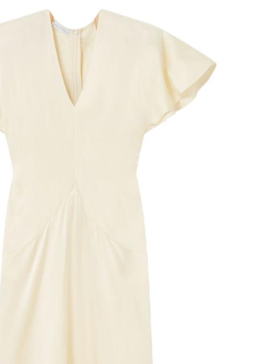 26SS 스텔라 맥카트니 미디 원피스 6A0657 3FU3029210 BUTTER MILK - STELLA MCCARTNEY