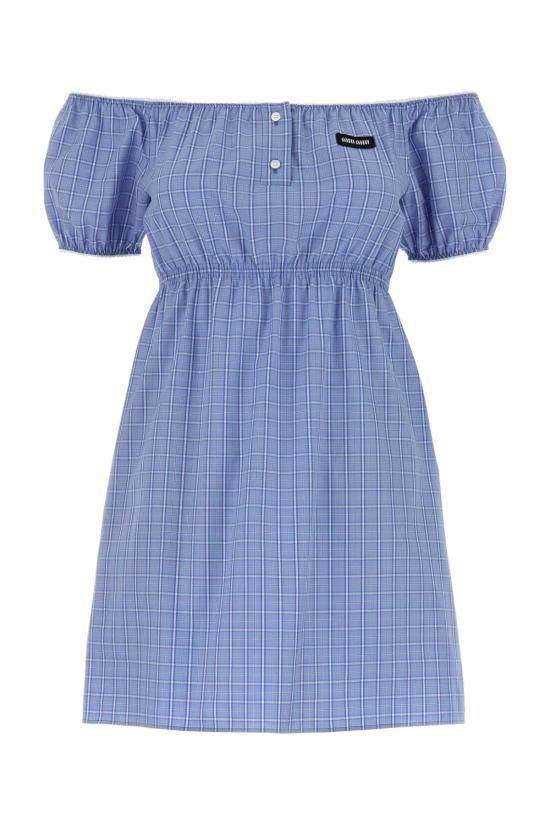 26SS 미우미우 미디 원피스 MF6225SOOO183A F0076 Checked