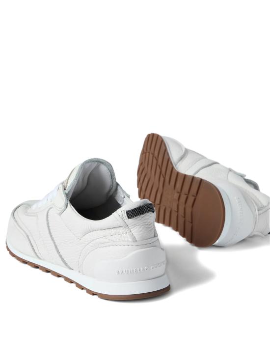 26SS 브루넬로 쿠치넬리 샤이니 루프 소프트 그레인 가죽 러너 MZDKG3235 C4295 - BRUNELLO CUCINELLI