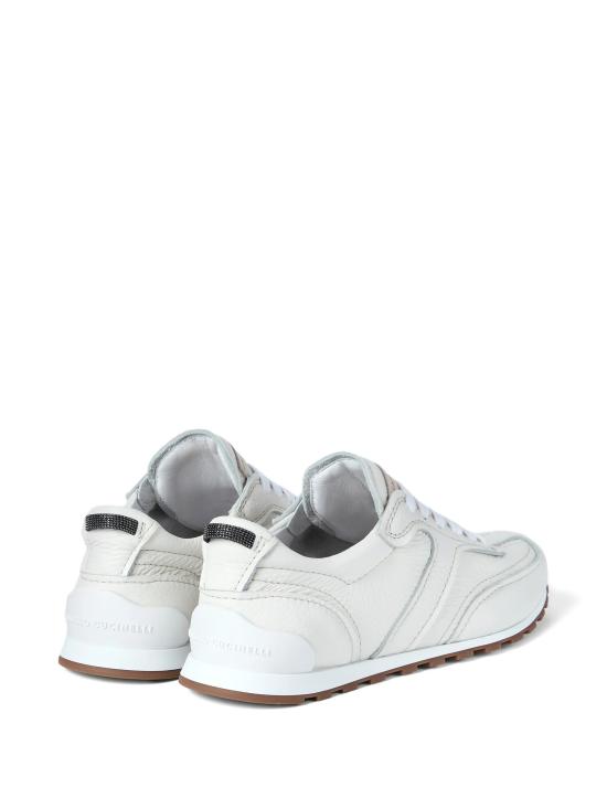 26SS 브루넬로 쿠치넬리 샤이니 루프 소프트 그레인 가죽 러너 MZDKG3235 C4295 - BRUNELLO CUCINELLI