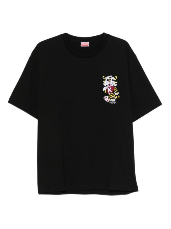 26SS 겐조 반팔 티셔츠 FG55TS4044SY 99J Black