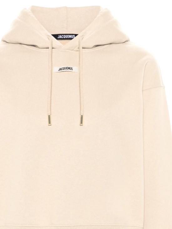 26SS 자크뮈스 르 그로그랭 후드 티셔츠 HOW00247AJ00109 130 Beige - JACQUEMUS