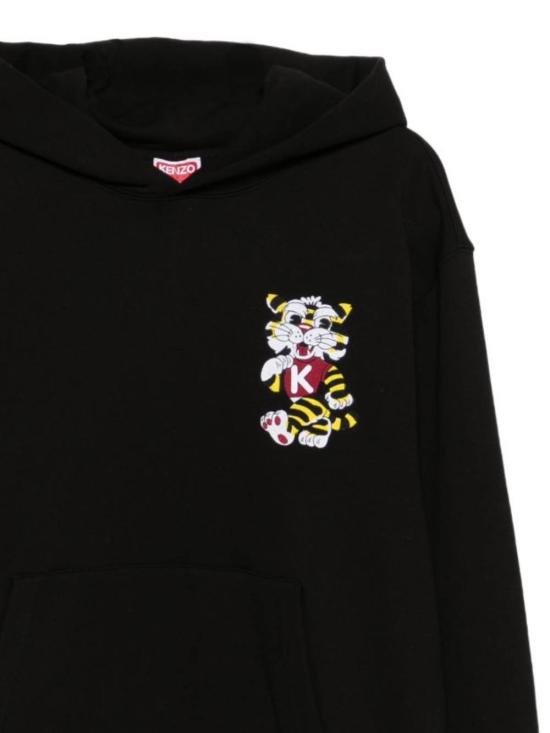 26SS 겐조 후드 티셔츠 FG55HO2044MJ 99J Black - KENZO