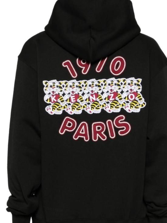 26SS 겐조 후드 티셔츠 FG55HO2044MJ 99J Black - KENZO