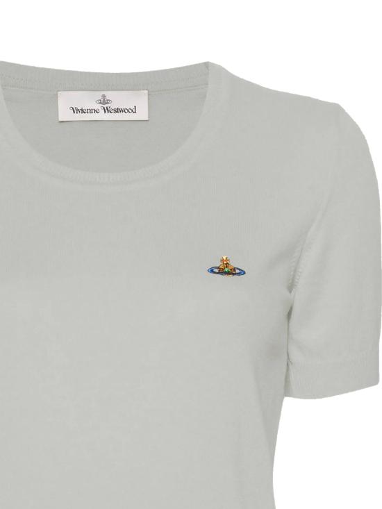 26SS 비비안웨스트우드 베아 니트 반소매 스웨터 1803002Q Y001AP403 Grey - VIVIENNE WESTWOOD