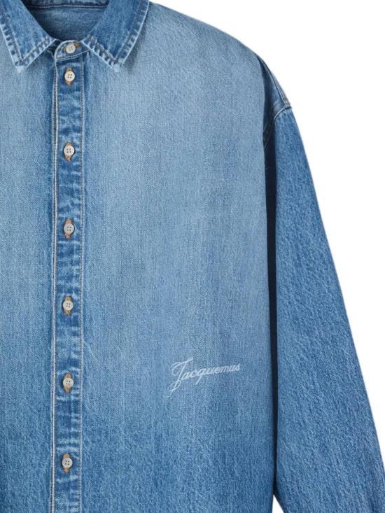 26SS 자크뮈스 긴팔 티셔츠 SHM00545AD00017 33C BLUE TABAC - JACQUEMUS