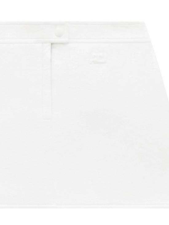 26SS 쿠레쥬 미디 스커트 PERCJU001VY0014 0001 HERITAGE WHITE - COURREGES
