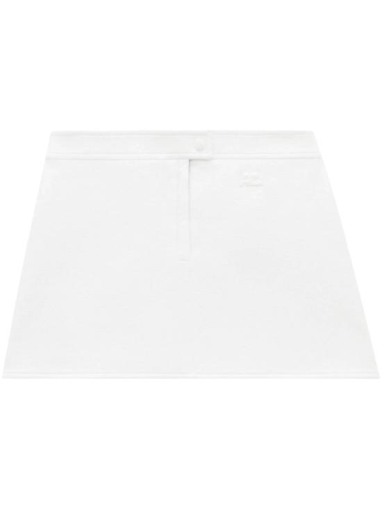 26SS 쿠레쥬 미디 스커트 PERCJU001VY0014 0001 HERITAGE WHITE