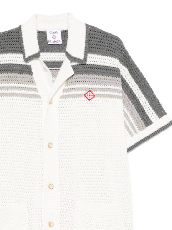 26SS 카사블랑카 셔츠 MSP26KW93301 WHITE GREY - CASABLANCA