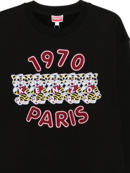 26SS 겐조 긴팔 티셔츠 FG55SW2064MJ 99J Black - KENZO