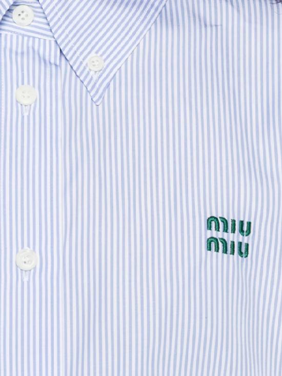 26SS 미우미우 셔츠 MK1659S OOO 19EAF0UB3 BIANCO CIELO - MIU MIU