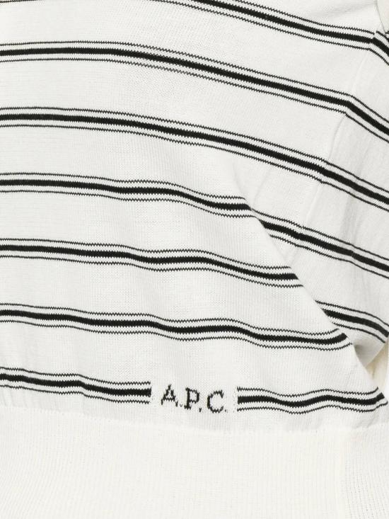 26SS 아페쎄 스웨터 COHLPF23461 TAT Ecru black - A.P.C.