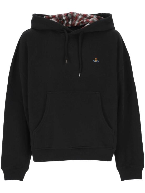 26SS 비비안웨스트우드 긴팔 티셔츠 2I01000M J00ASO103 BLACK RED CHECK