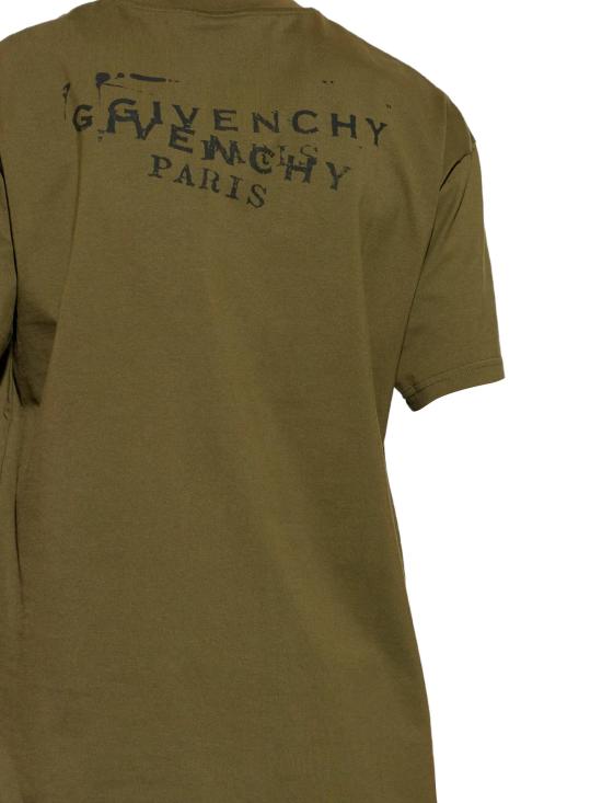 26SS 지방시 반팔 티셔츠 BM71NK 3YSA305 Khaki - GIVENCHY