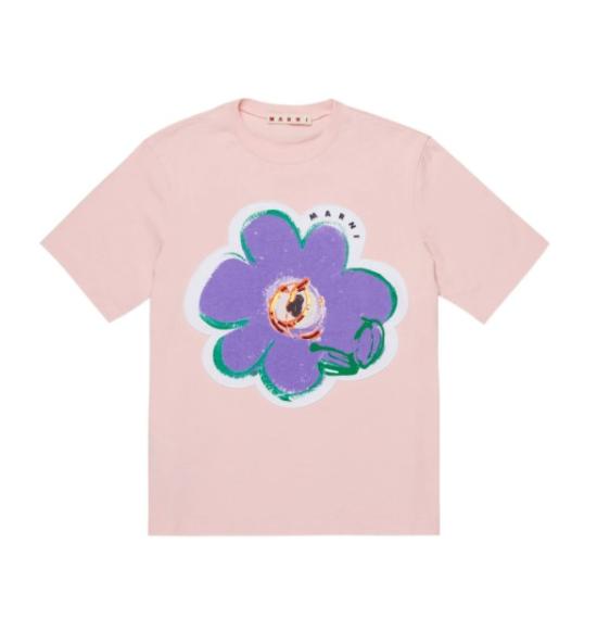 26SS [키즈] 마르니 티셔츠 M01672 M00HZ0M351