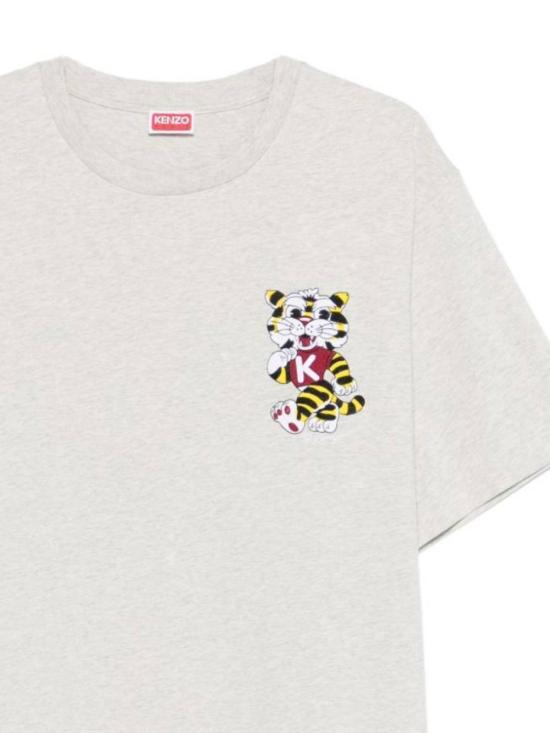 26SS 겐조 반팔 티셔츠 FG55TS4044SY 93 Gris clair - KENZO
