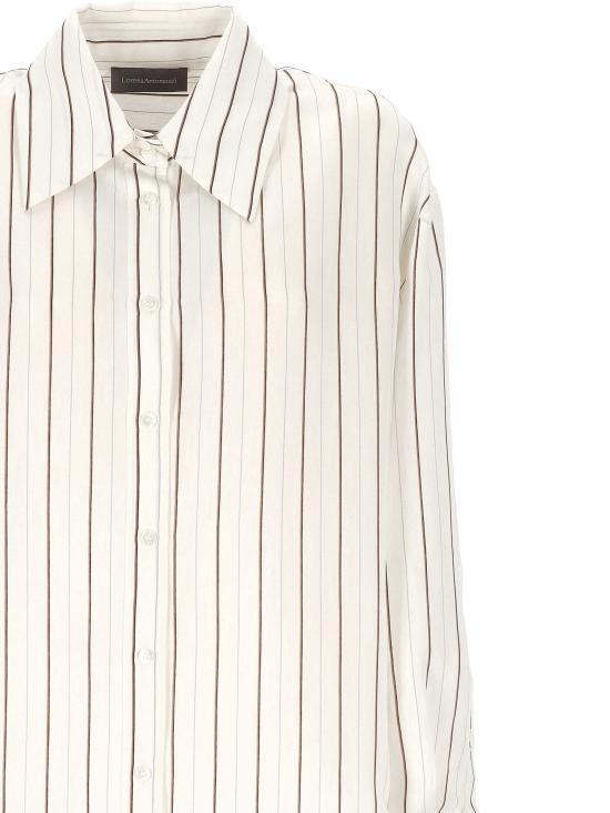 26SS 로레나안토니아찌 셔츠 P2655CA21A5179 1080 WHITE BLACK MED BEIGE - LORENA ANTONIAZZI