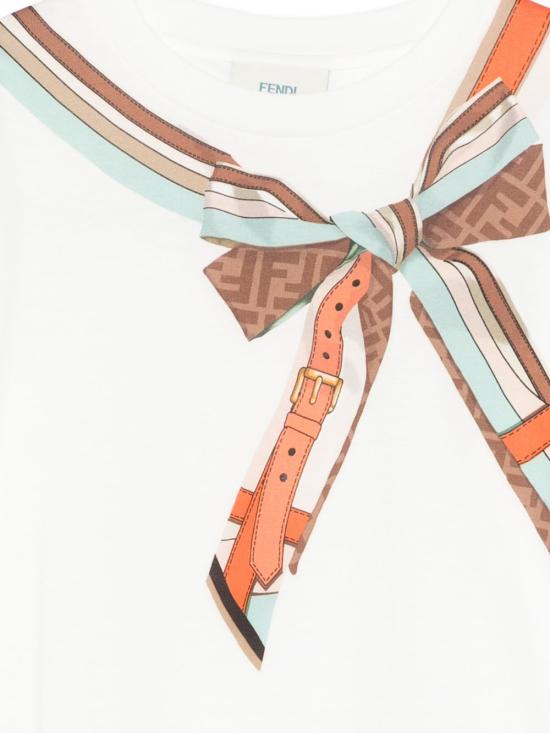 26SS [키즈] 펜디 티셔츠 JFI400 7AJF0TU9 Gesso - FENDI