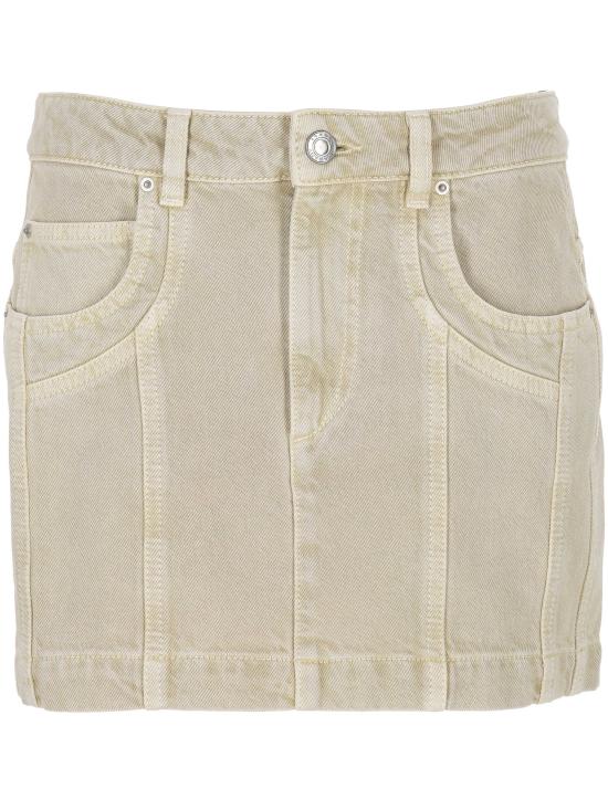 26SS 이자벨마랑에뚜왈 미디 스커트 JU0448FA D1H02E23EC Beige