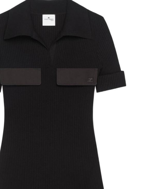 26SS 쿠레쥬 미디 원피스 126MRO800FI0001 9999 Black - COURREGES