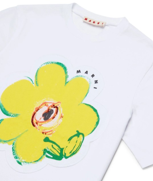 26SS [키즈] 마르니 티셔츠 M01672 M00HZ0M100 - MARNI