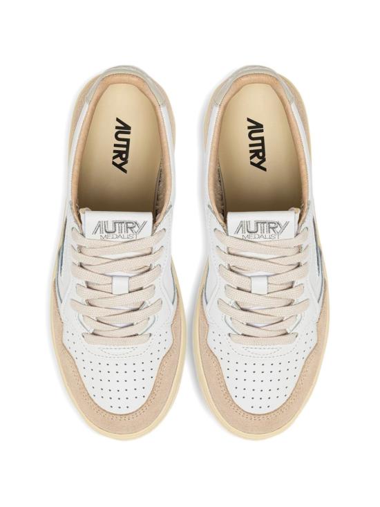 26SS 오트리 메달리스트 로우 레더 스니커즈 AULW LS14WHT PELIC - AUTRY