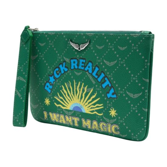 26SS 자딕앤볼테르 클러치/파우치 LWSG03720 320 green - ZADIG & VOLTAIRE