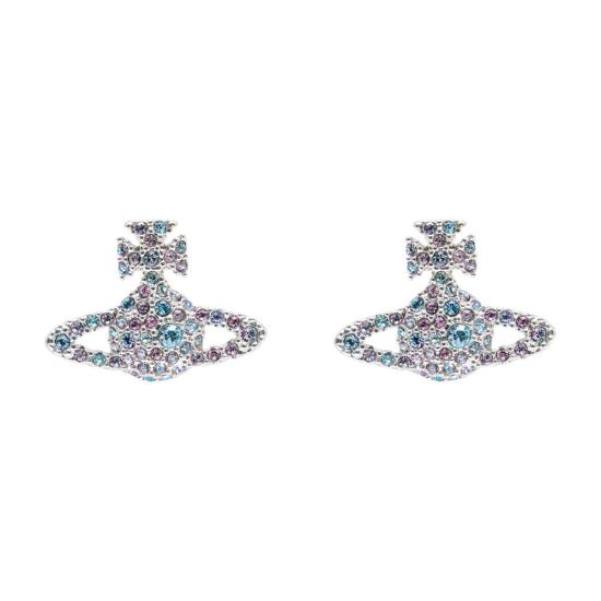 26SS 비비안웨스트우드 그레이스 바스 릴리프 스터드 이어링 62010124 02P441 P441 silver