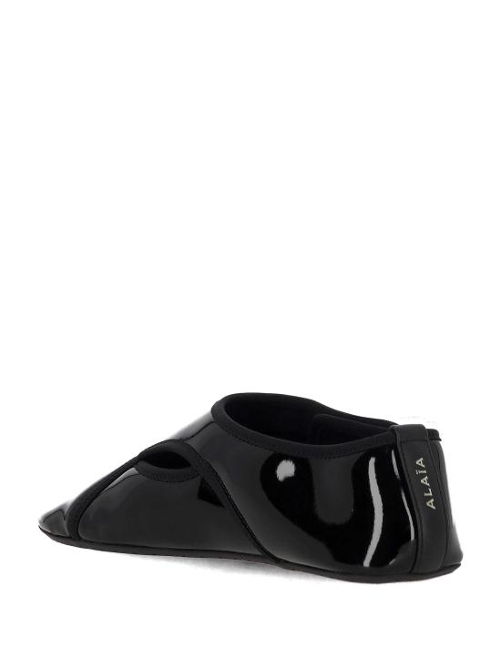 26SS 알라이아 플랫 슈즈 AA3A065A034 999 Black - ALAIA