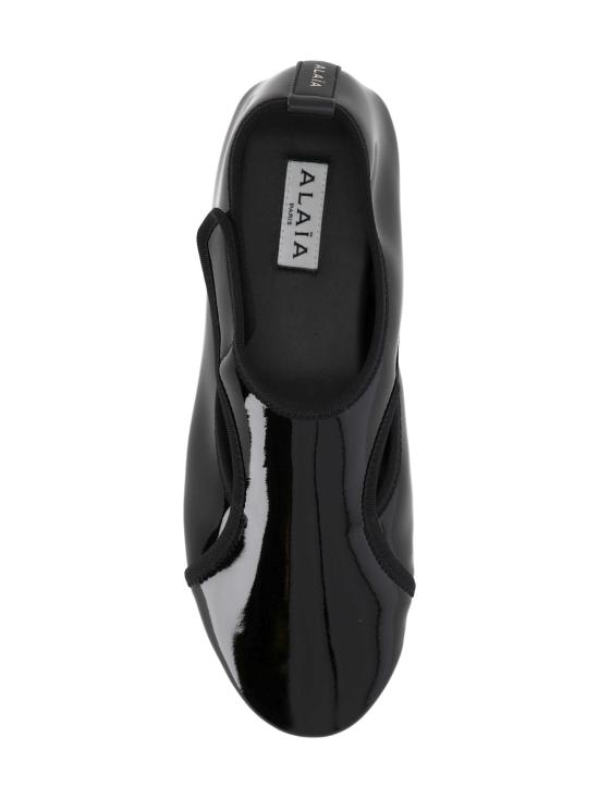 26SS 알라이아 플랫 슈즈 AA3A065A034 999 Black - ALAIA