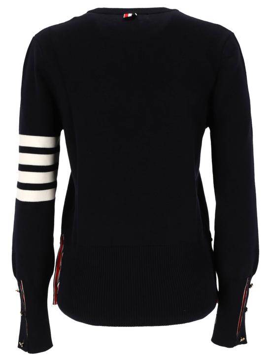 26SS 톰브라운 코튼 밀라노 스티치 4바 풀오버 니트 FKA239A 00219415 Blue - THOM BROWNE