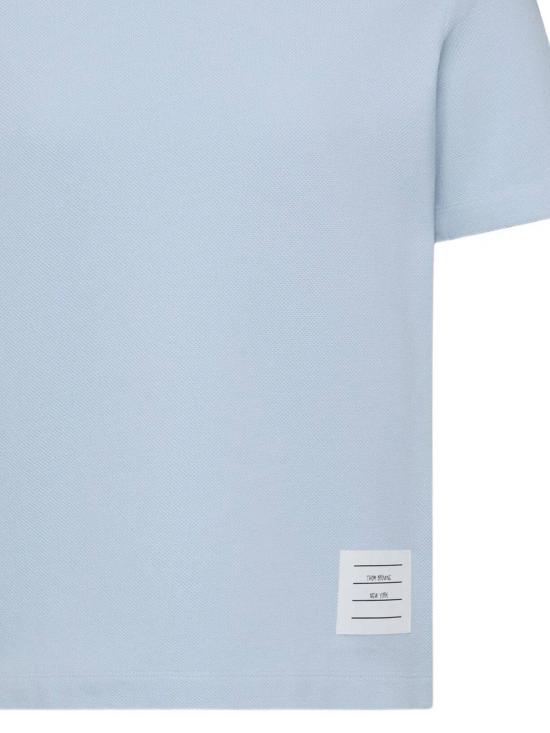 26SS 톰브라운 클래식 피케 4바 티셔츠 FJS207A 00050480 Blue - THOM BROWNE