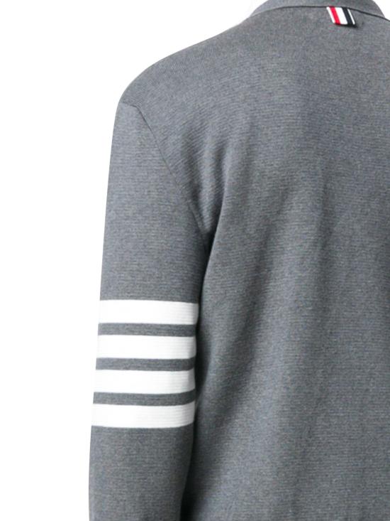 26SS 톰브라운 코튼 밀라노 스티치 4바 V넥 가디건 MKC171A 00219035 Med grey - THOM BROWNE