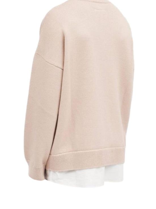 26SS MM6 메종마르지엘라 투인원 바시티 니트 스웨터 SH0HL0039 M13206115 - MM6 MAISON MARGIELA