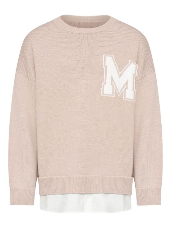 26SS MM6 메종마르지엘라 투인원 바시티 니트 스웨터 SH0HL0039 M13206115