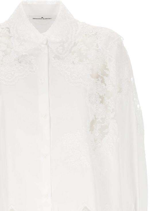 26SS 에르마노 설비노 셔츠 D482K301APBQP 10601 White - ERMANNO SCERVINO