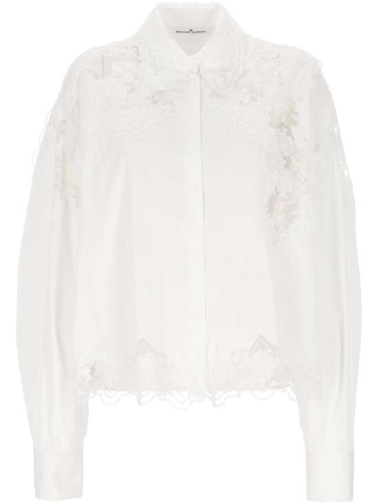 26SS 에르마노 설비노 셔츠 D482K301APBQP 10601 White