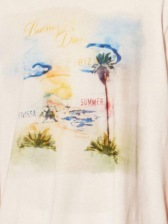 26SS 이자벨마랑 반팔 티셔츠 TS0052HB D1N08H23EC Beige - ISABEL MARANT