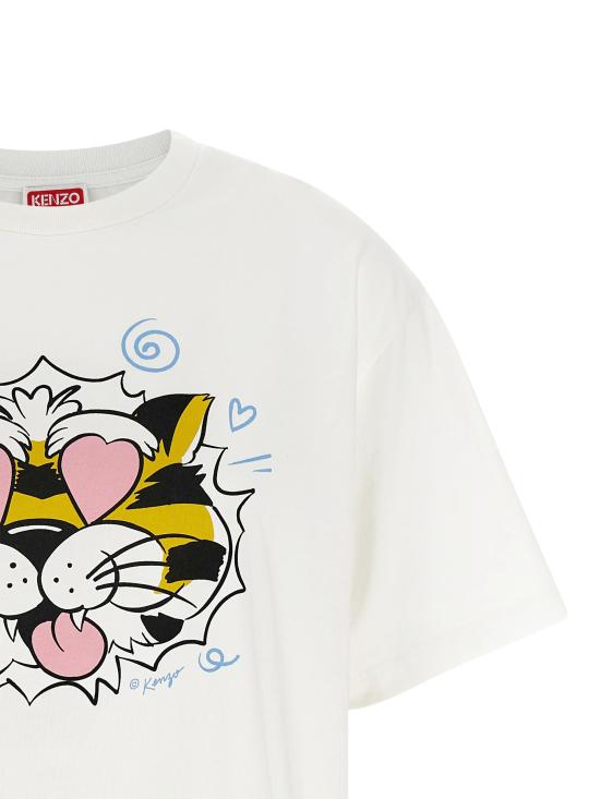 26SS 겐조 반팔 티셔츠 FG52TS3114SG 02 Blanc casse - KENZO