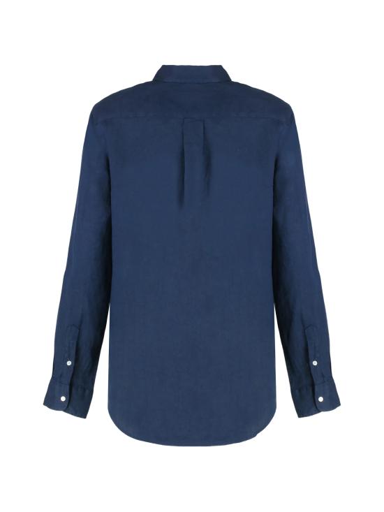 26SS 폴로 랄프로렌 포니 자수 리넨 셔츠 (211970730009) 211970730 519 TIDAL NAVY - POLO RALPH LAUREN