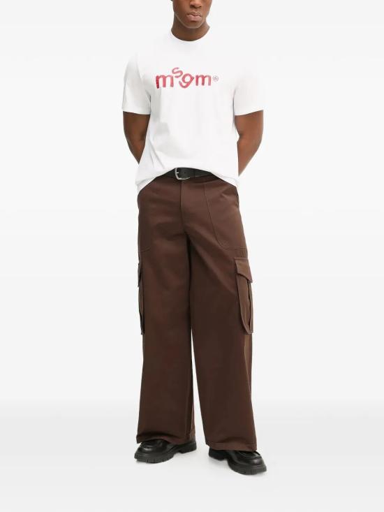 26SS 엠에스지엠 탑 4040MM117D 267002 01 OPTICAL WHITE - MSGM