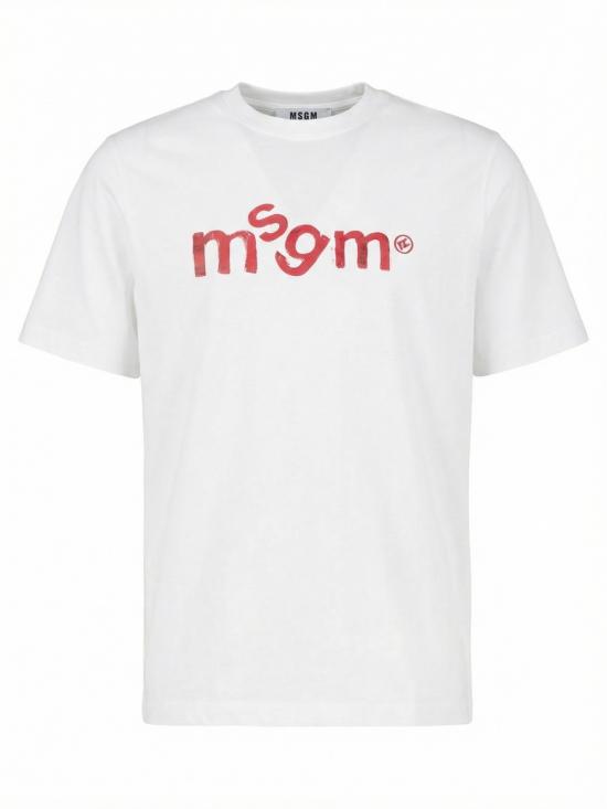 26SS 엠에스지엠 반팔 티셔츠 4040MM117D 267002 01 OPTICAL WHITE - MSGM